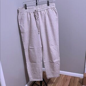 J. Crew linen/cotton blend casual pants